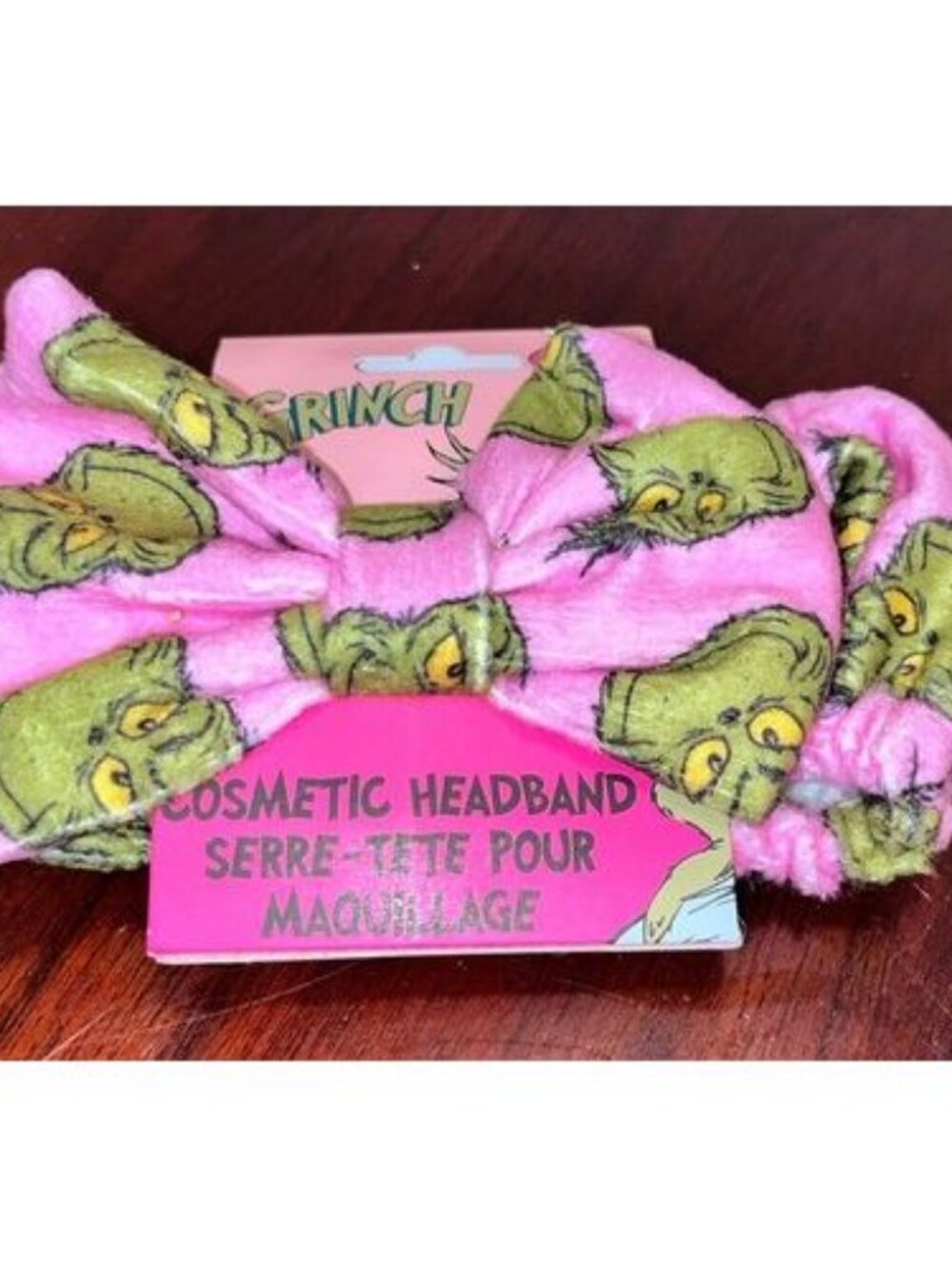 NWT Grinch Cosmetic Spa Cosmetic Headband Festive Holiday Gift!